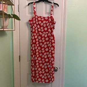 Lucy Paris Floral Print Midi Dress